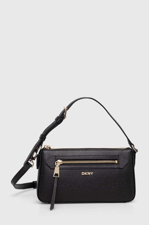 Dkny poseta de piele uni negru R42HKE18