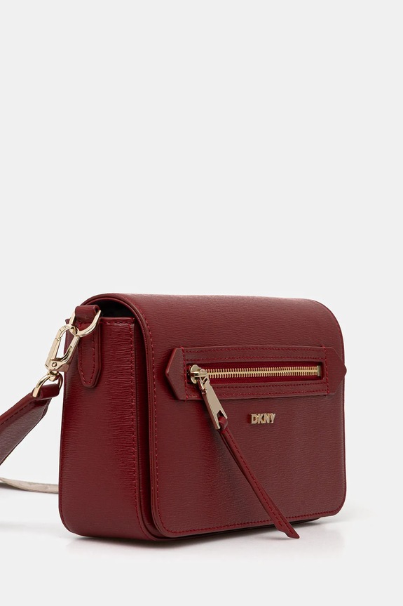 Δερμάτινη τσάντα Dkny R42E3E21 κόκκινο AW25