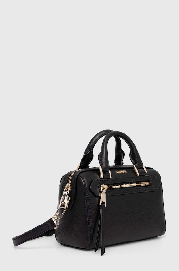 Kožená kabelka Dkny R42DKE19 černá SS25