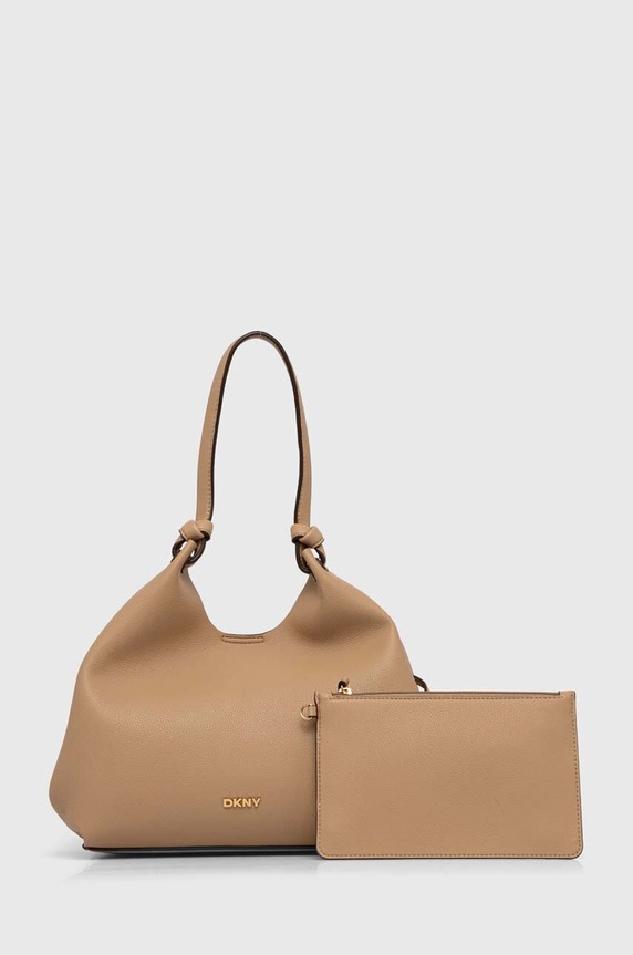 Чанта Dkny не побира А4 бежов R42BAE49