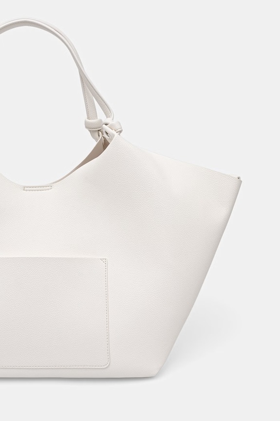 DKNY torebka shopper damska PAULA R42BAE48 biały