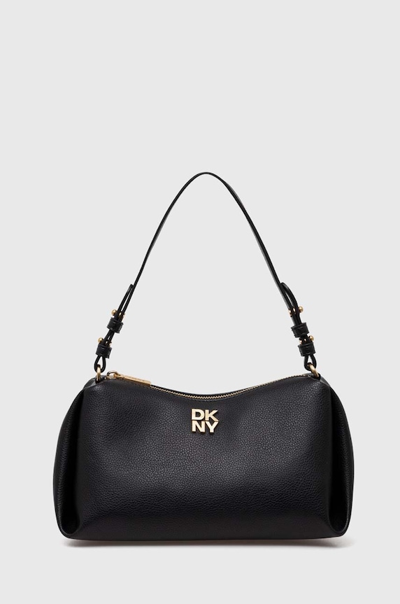 DKNY чанта тип кроасан дамска не побира А4 черен R423AE54