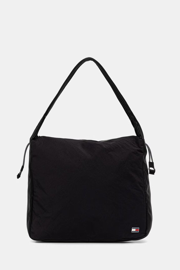 Tommy Jeans tote torba za žene bez uzorka crna AW0AW16265