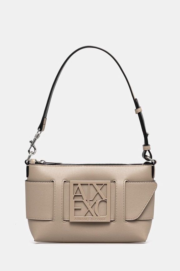 Armani Exchange torebka aplikacja beżowy 942907.0A874