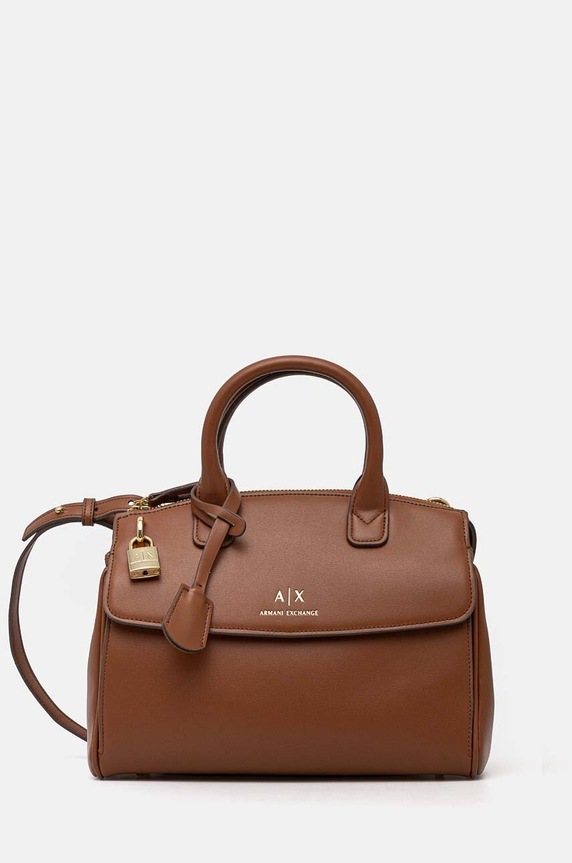 Armani Exchange torebka nie mieści A4 brązowy 949162.4F779