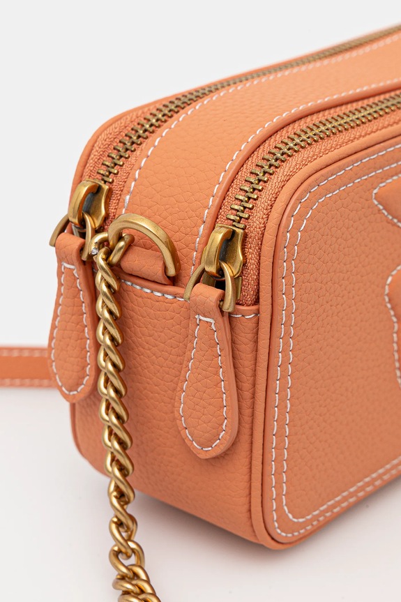 Pinko borsa a mano in pelle arancione 103799.A1LF