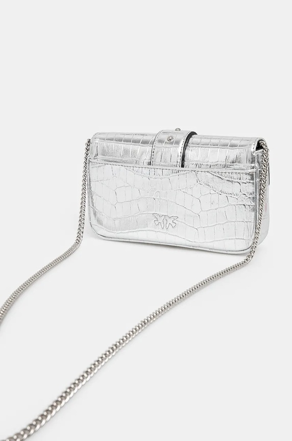 Accessori Pinko borsa a mano in pelle 103838.A1W5 argento