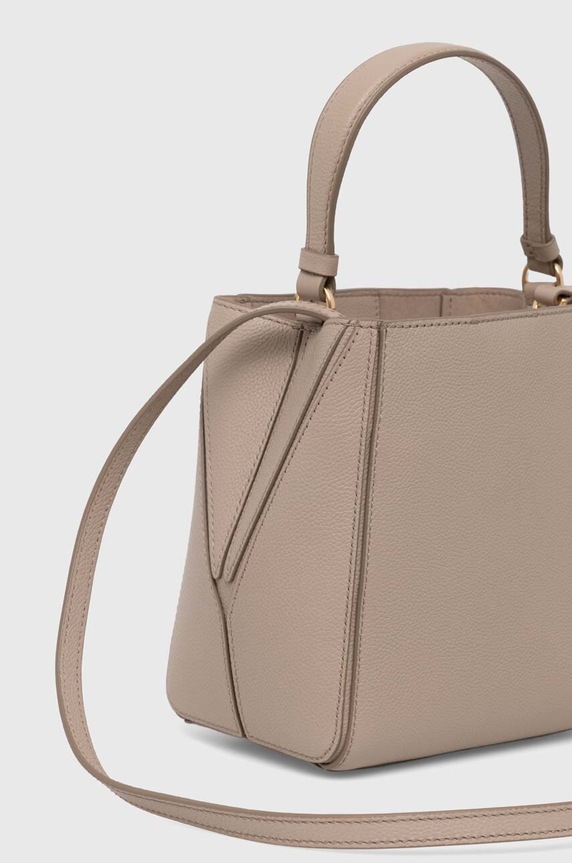 Kiegészítők Tory Burch bőr táska McGraw Small 158500.200 bézs