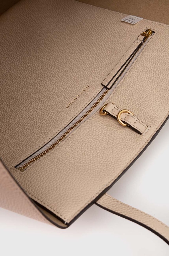 Tory Burch bőr táska McGraw 152221.724 bézs