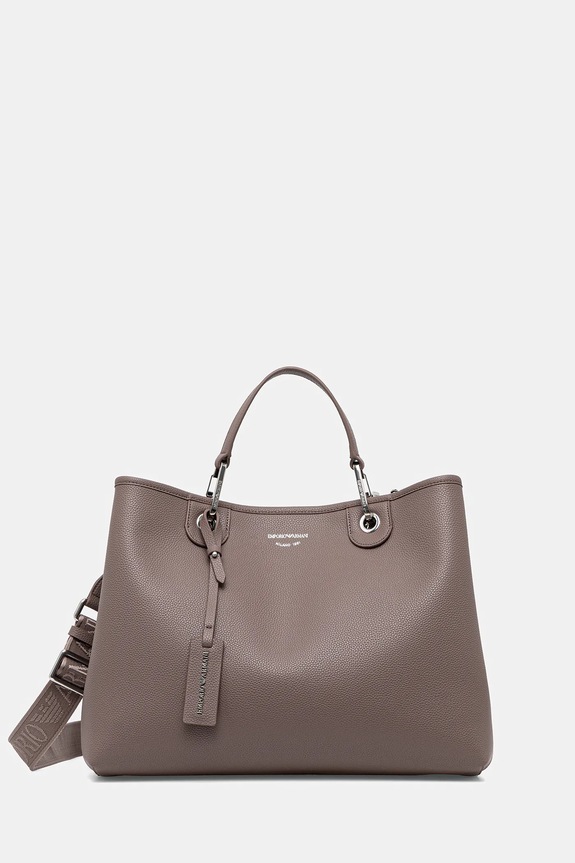 Kabelka Emporio Armani hladký hnědá EW000360.AF12036