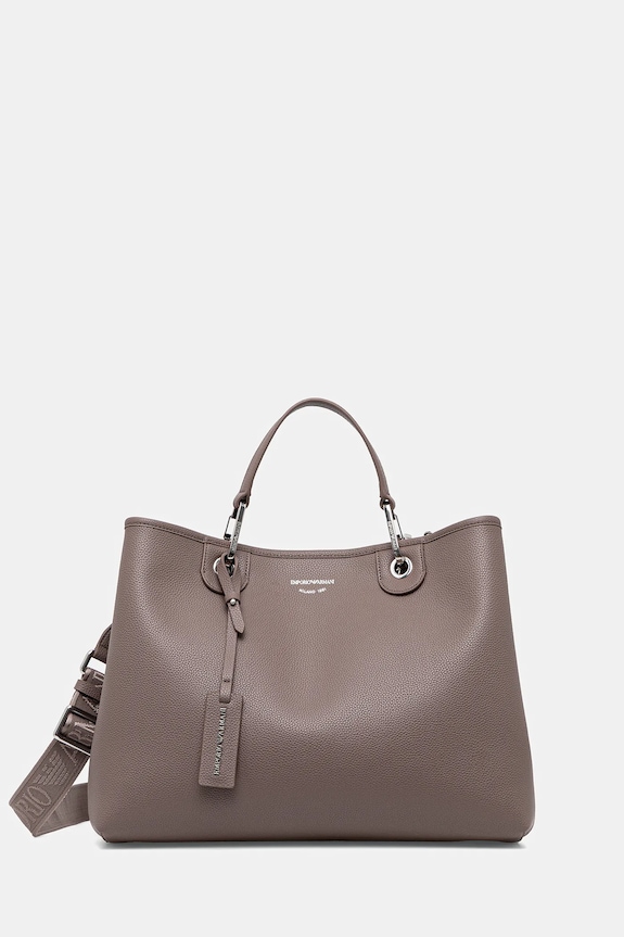 Kabelka Emporio Armani hladký hnědá EW000360.AF12036