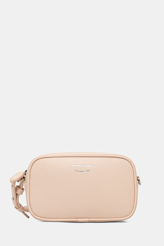 Emporio Armani geantă crossbody pentru femei cu imitație de piele bej EW000537.AF12036
