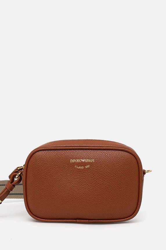 Emporio Armani torebka nie mieści A4 brązowy EW000537.AF12103