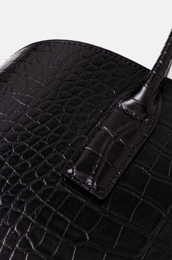 Akcesoria Emporio Armani torebka skórzana EW000364.AF11948 czarny