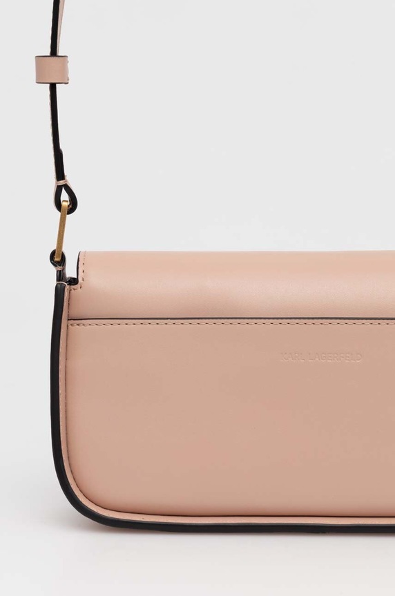 Karl Lagerfeld poseta de piele roz 245W3043