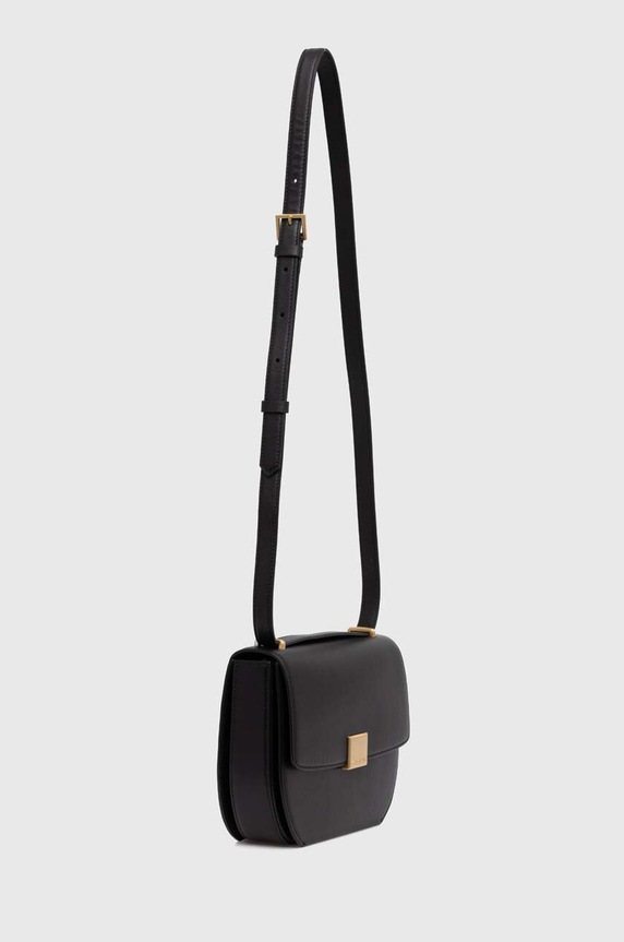 Kožená kabelka Karl Lagerfeld 245W3056 čierna AW24