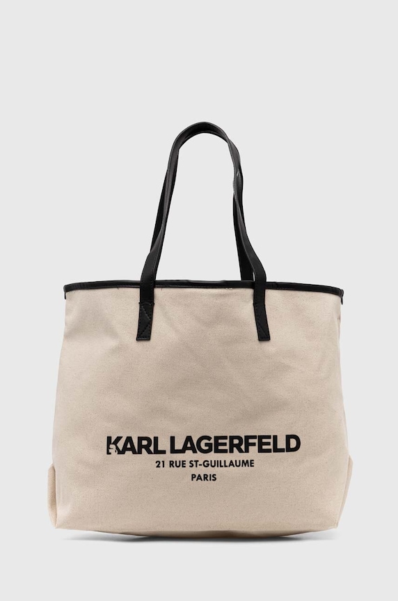 Torbica Karl Lagerfeld Tekstil bež 245W3856