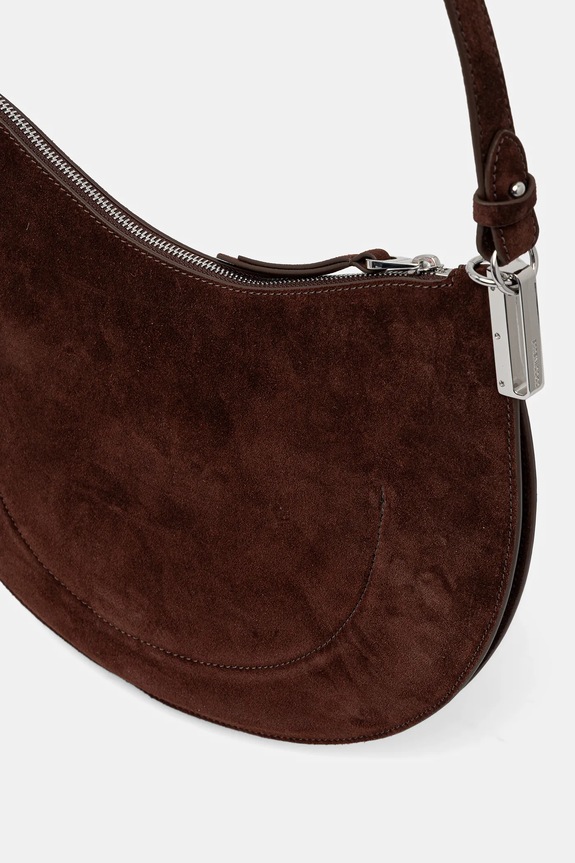 Torba od brušene kože Coccinelle COCCINELLESUNUP SUEDE smeđa E1.QKG.13.02.01