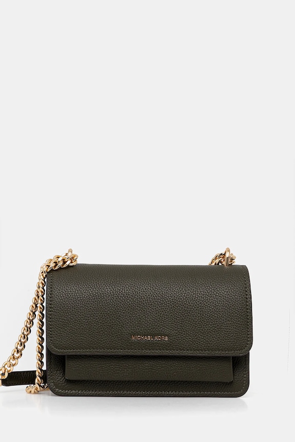 MICHAEL Michael Kors torebka skórzana skóra licowa zielony 30T4GC7L3T