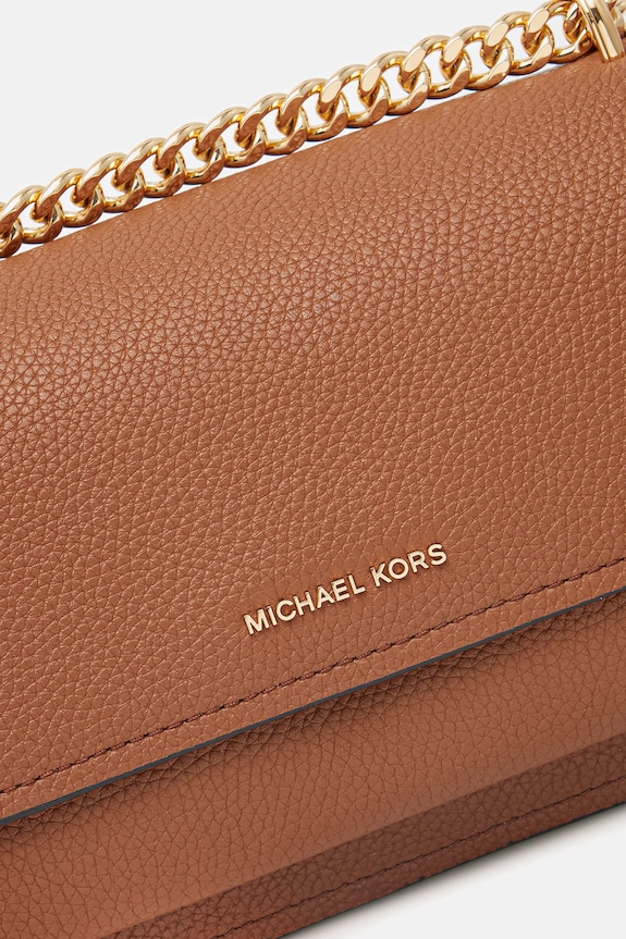 Kožená kabelka MICHAEL Michael Kors hnědá 30T4GC7L3T