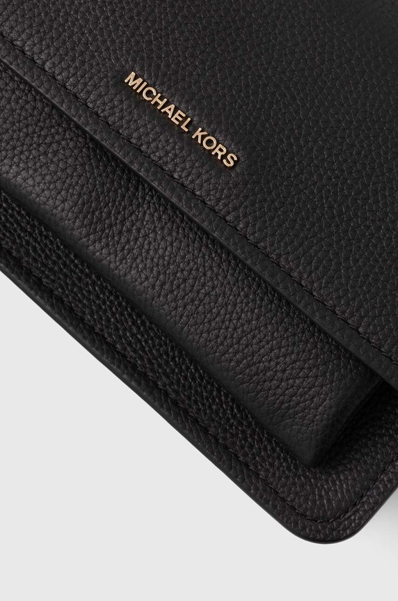 Kožená kabelka MICHAEL Michael Kors čierna 30T4GC7L3T