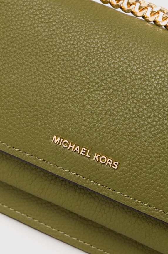 Akcesoria MICHAEL Michael Kors torebka skórzana 32T4GC7C1T zielony