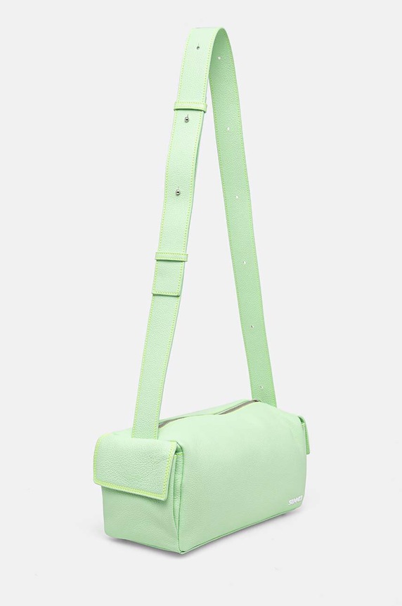 Sunnei poseta de piele MACCWBAG006 verde AW24