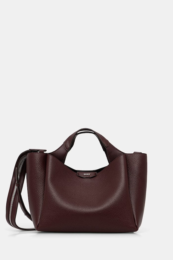 DKNY crossbody kabelka dámska z imitácie kože burgundské R43DYG33