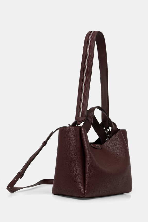 DKNY crossbody kabelka dámska z imitácie kože R43DYG33 burgundské SS26