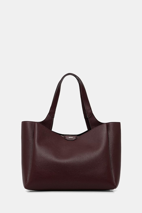 DKNY torebka shopper damska bordowy R43AYG32