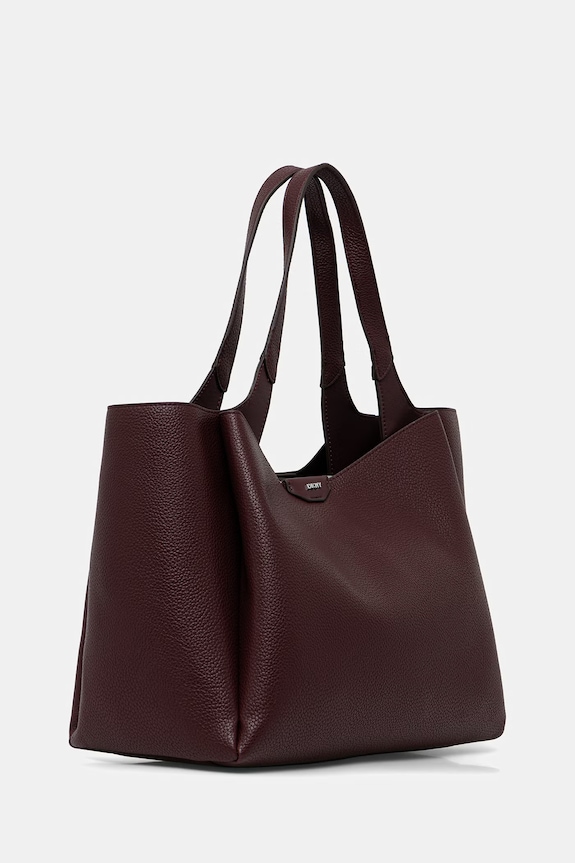 DKNY torebka shopper damska R43AYG32 bordowy SS26