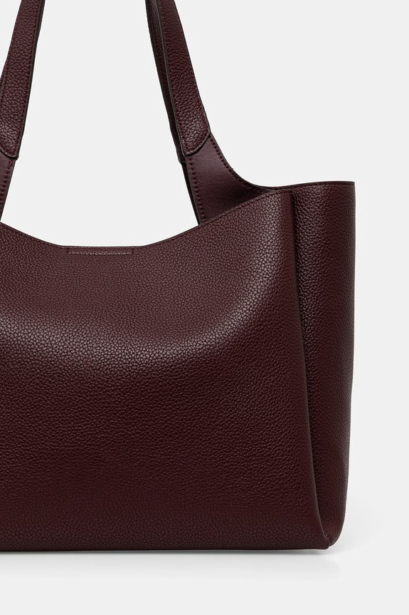 Akcesoria DKNY torebka shopper damska R43AYG32 bordowy