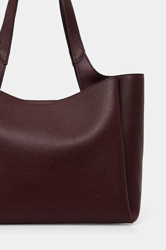 Akcesoria DKNY torebka shopper damska R43AYG32 bordowy