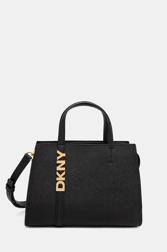 DKNY Geantă crossbody de damă din piele nu incape in A4 negru R43EYG56