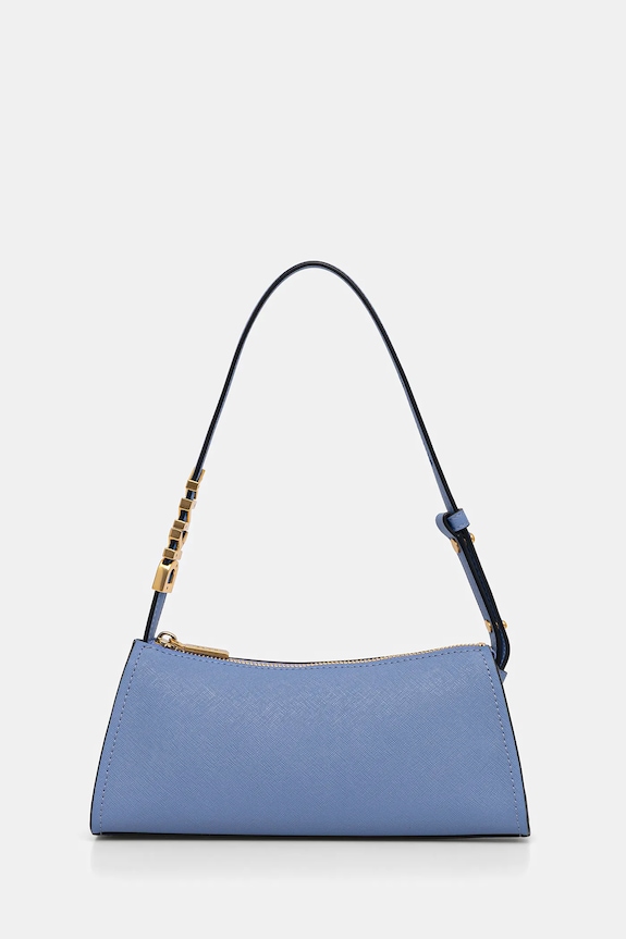 Dkny torebka skórzana skóra licowa niebieski R433YG57