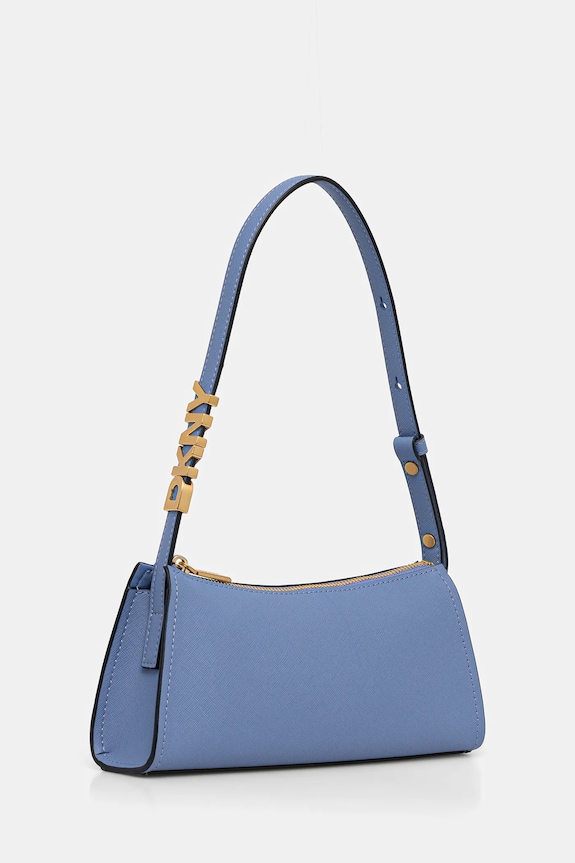 Dkny torebka skórzana R433YG57 niebieski SS26