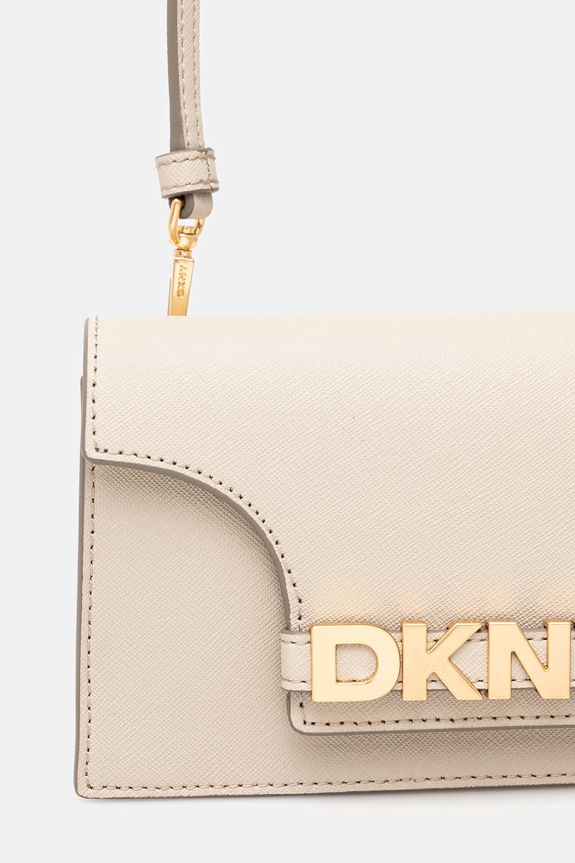 Dkny borsa a mano in pelle beige R435OG58