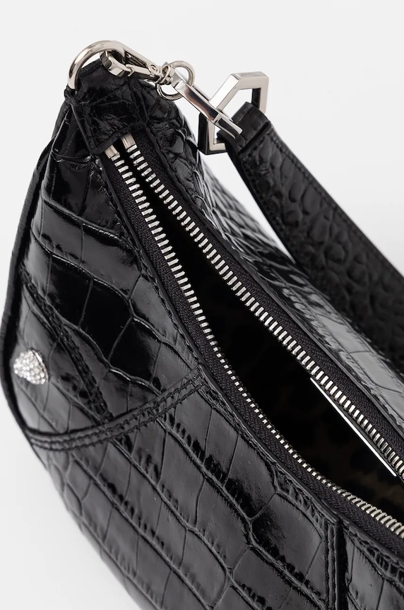 Кожаная сумочка Philipp Plein AADA.WBA2034.PLE009N чёрный