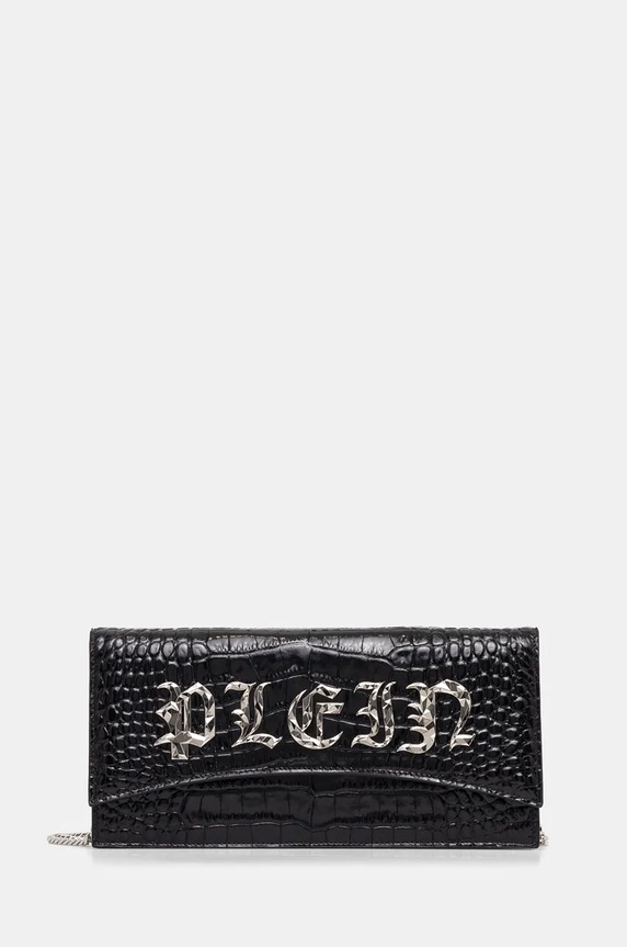 Philipp Plein poseta de piele nu incape in A4 negru FADA.WBA2000.PLE010N