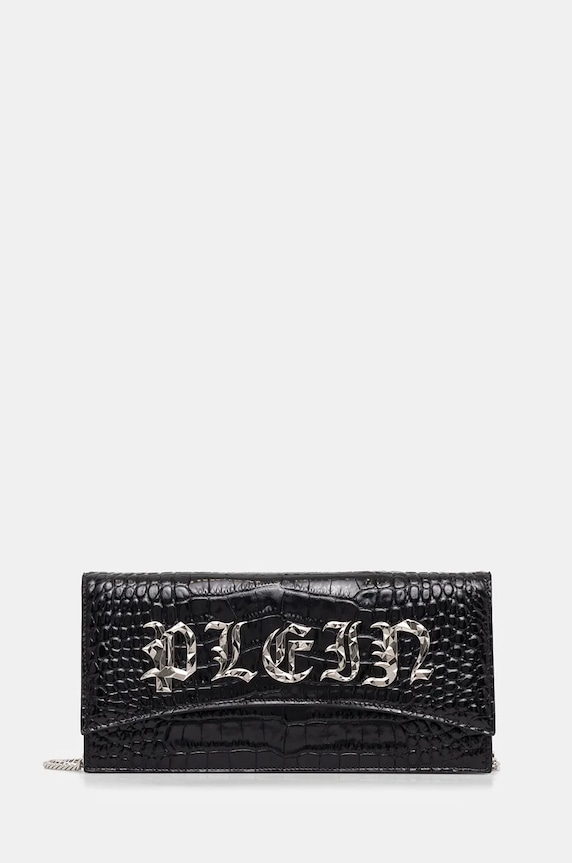 Philipp Plein poseta de piele nu incape in A4 negru FADA.WBA2000.PLE010N