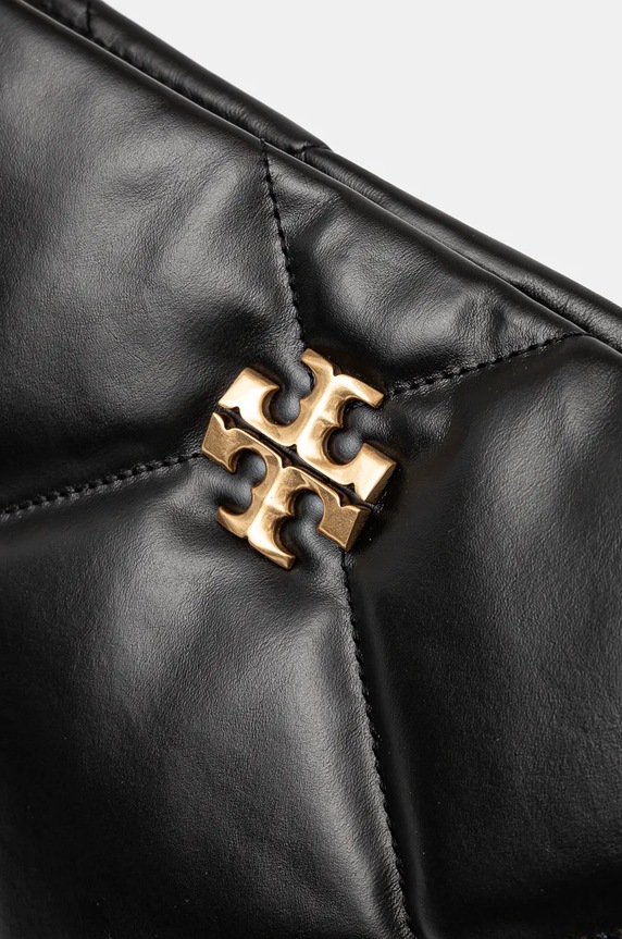 Kožená kabelka Tory Burch Kira Diamond černá 155235.001