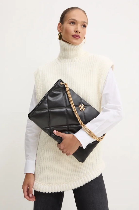 Kožená kabelka Tory Burch Kira Diamond 155235.001