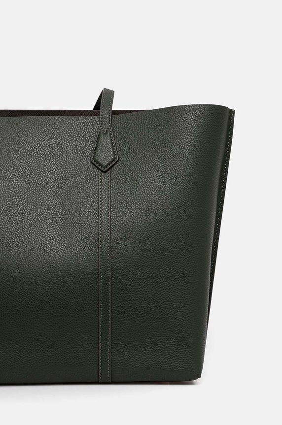 Akcesoria Tory Burch torebka skórzana Perry Triple-Compartment 158531.312 zielony
