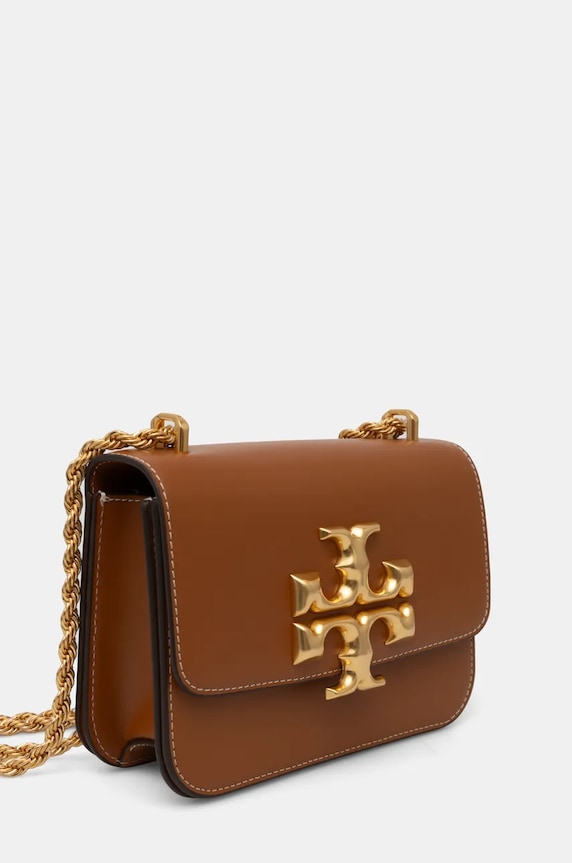 Akcesoria Tory Burch torebka skórzana Eleanor 73589.201 brązowy