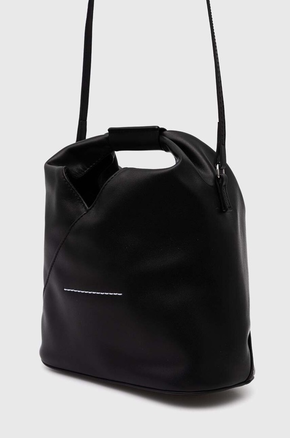 Αξεσουάρ Δερμάτινη τσάντα MM6 Maison Margiela SB6WD0026.P4313 μαύρο