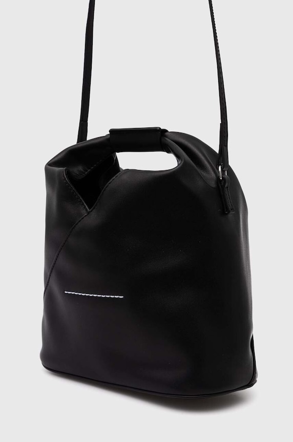 Αξεσουάρ Δερμάτινη τσάντα MM6 Maison Margiela SB6WD0026.P4313 μαύρο