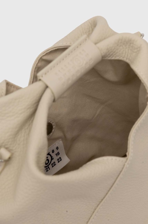 Шкіряна сумочка MM6 Maison Margiela SB6WD0026.P5691 бежевий