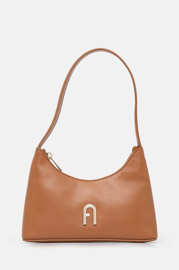 Furla torebka skórzana skóra licowa brązowy WB00863.AX0733.RY000