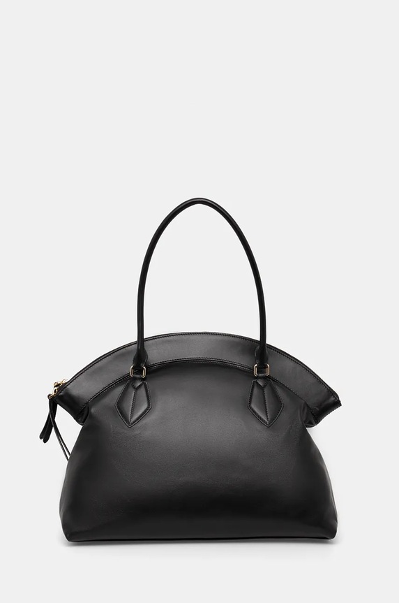 Кожена чанта Furla гладка кожа черен WB01429.BX3346.O6000