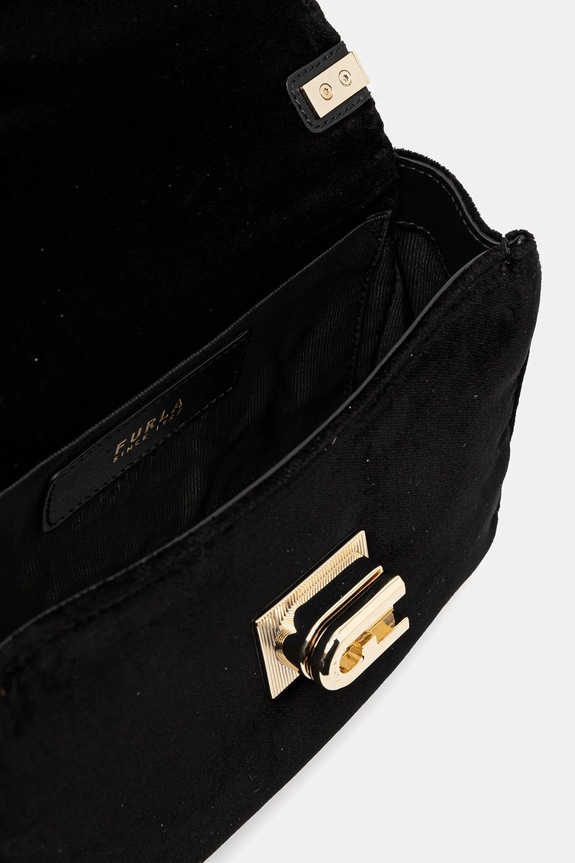 Furla torebka welurowa BAFKACO.BX3356.O6000 czarny
